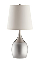 Tenya Empire Shade Table Lamps Silver and Chrome (Set of 2) - My Sweet Home Furniture (Queens, NY)