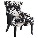 Trea Cowhide Print Accent Chair Black and White - My Sweet Home Furniture (Queens, NY)