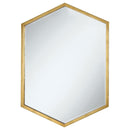Bledel Hexagon Shaped Wall Mirror Gold - My Sweet Home Furniture (Queens, NY)