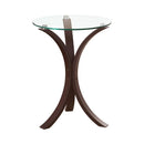 Edgar Round Accent Table Cappuccino - My Sweet Home Furniture (Queens, NY)