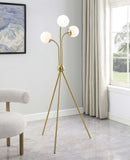 Miley Trio Tree Floor Lamp Gold - My Sweet Home Furniture (Queens, NY)