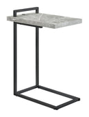 Maxwell C-shaped Accent Table Cement and Gunmetal - My Sweet Home Furniture (Queens, NY)