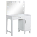 Elijah Makeup Vanity Table with LED Mirror and Stool - My Sweet Home Furniture (Queens, NY)