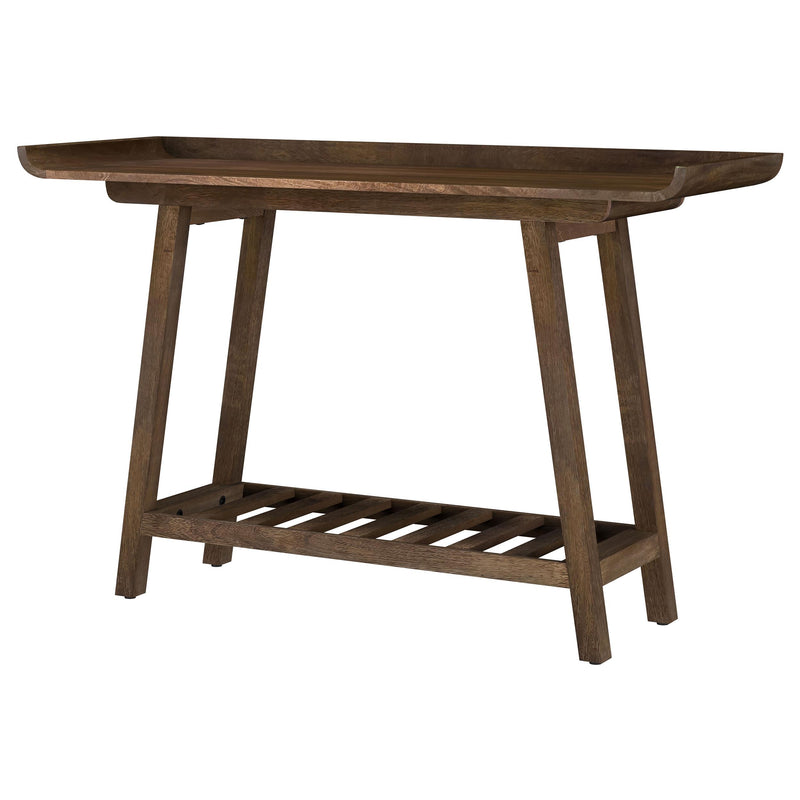Ornelas 46-inch Console Table with Slatted Shelf Mango Brown - My Sweet Home Furniture (Queens, NY)