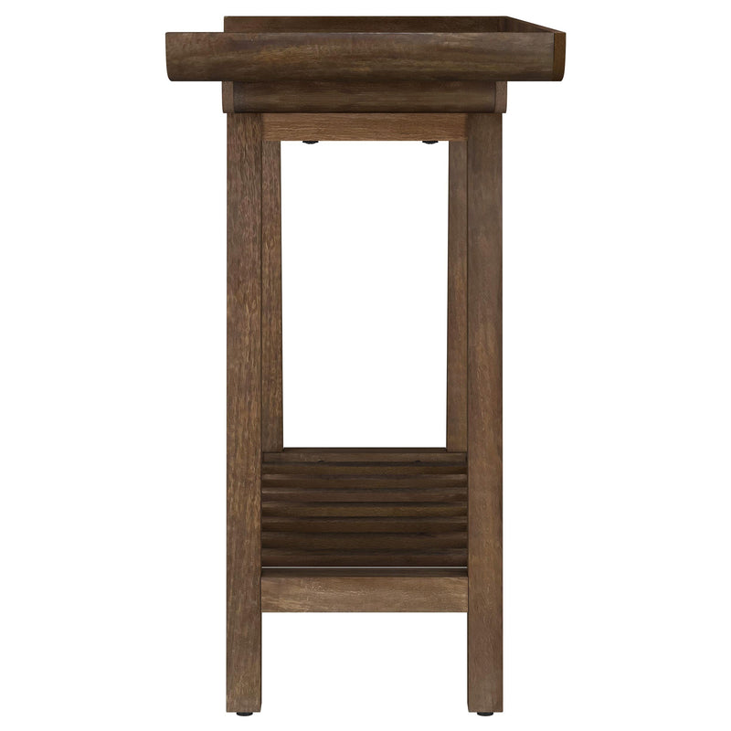 Ornelas 46-inch Console Table with Slatted Shelf Mango Brown - My Sweet Home Furniture (Queens, NY)