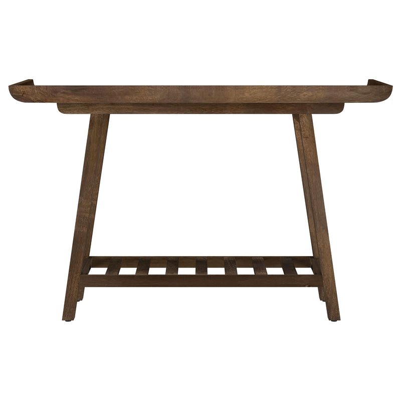 Ornelas 46-inch Console Table with Slatted Shelf Mango Brown - My Sweet Home Furniture (Queens, NY)