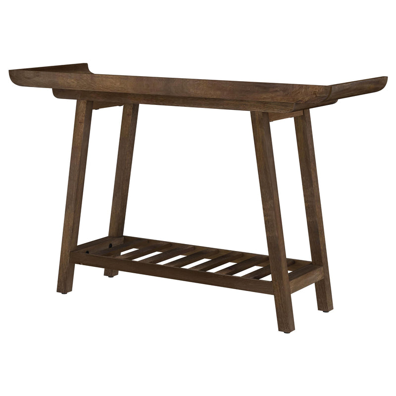 Ornelas 46-inch Console Table with Slatted Shelf Mango Brown - My Sweet Home Furniture (Queens, NY)