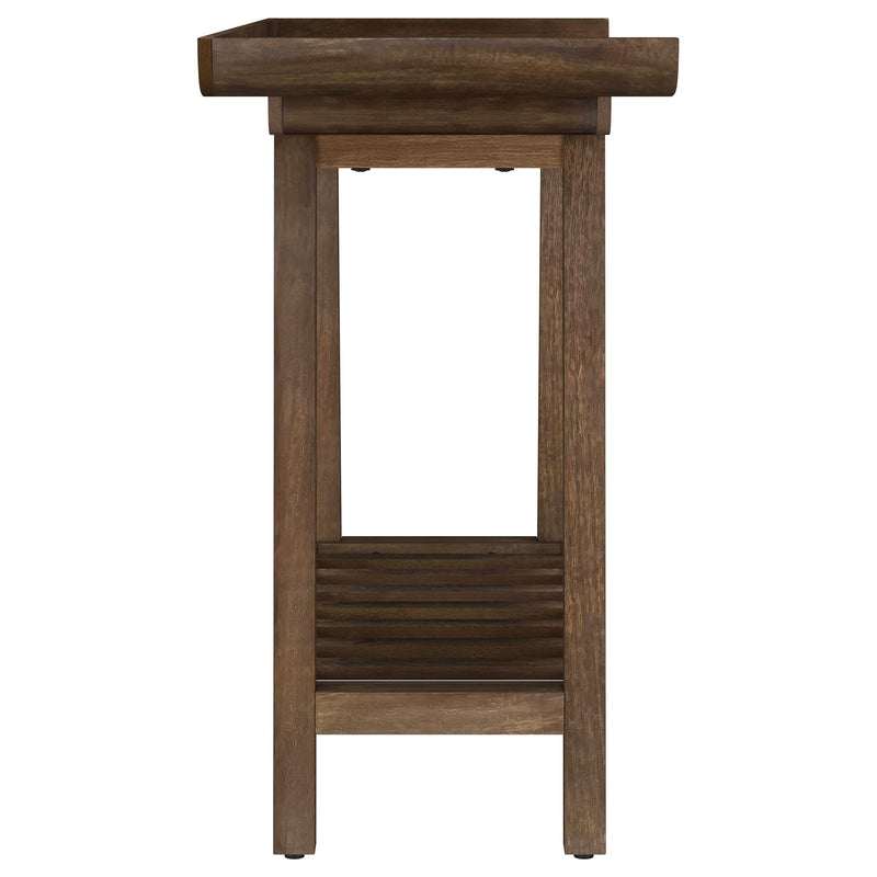 Ornelas 46-inch Console Table with Slatted Shelf Mango Brown - My Sweet Home Furniture (Queens, NY)