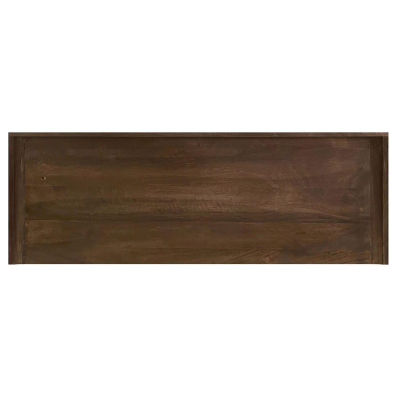 Ornelas 46-inch Console Table with Slatted Shelf Mango Brown - My Sweet Home Furniture (Queens, NY)