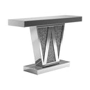Crocus Rectangular Console Table Silver - My Sweet Home Furniture (Queens, NY)