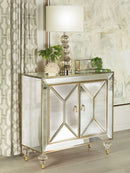 Lupin 2-door Accent Cabinet Mirror and Champagne - My Sweet Home Furniture (Queens, NY)