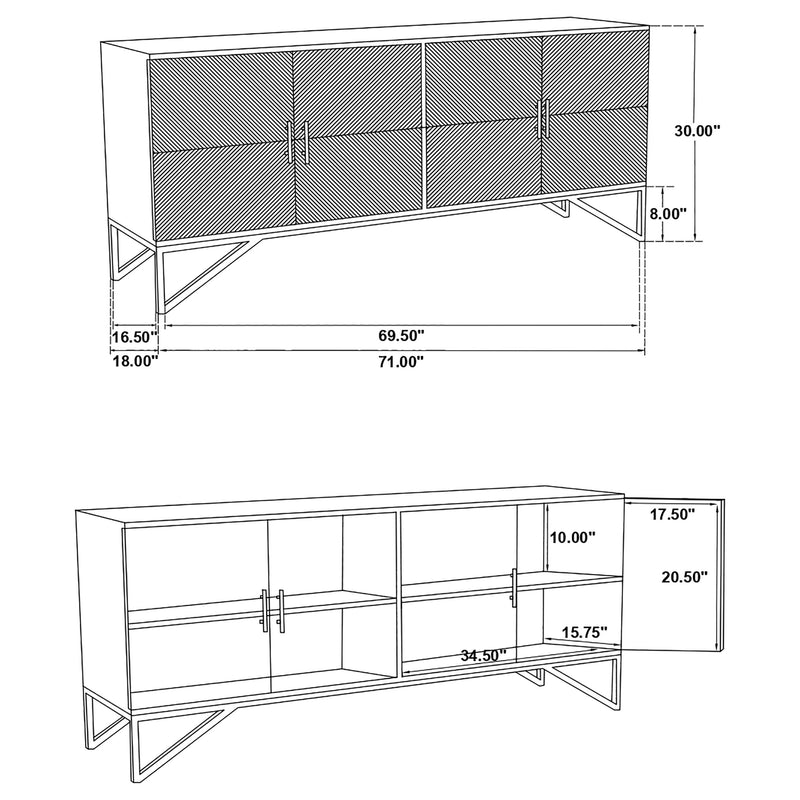 Riddell Accent Cabinets - My Sweet Home Furniture (Queens, NY)