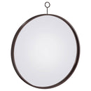 Gwyneth Round Wall Mirror Black Nickel - My Sweet Home Furniture (Queens, NY)
