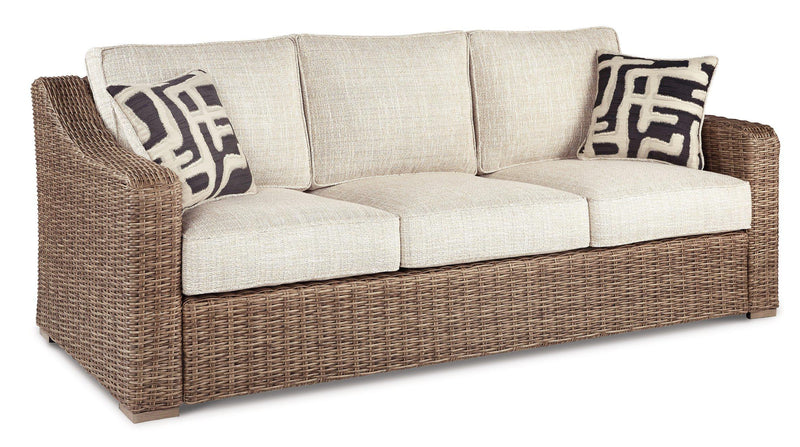 Beachcroft Outdoor Sofa, Lounge Chairs and Fire Pit - My Sweet Home Furniture (Queens, NY)