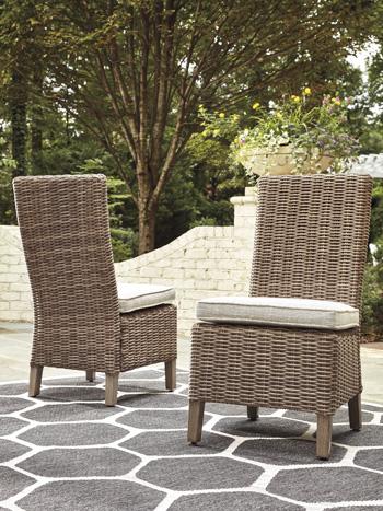 Beachcroft Outdoor Side Chair with Cushion (Set of 2) - My Sweet Home Furniture (Queens, NY)
