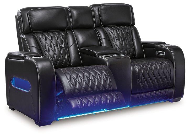 Boyington Power Reclining Loveseat with Console - My Sweet Home Furniture (Queens, NY)