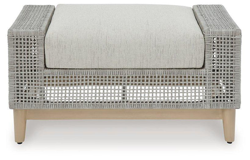 Seton Creek Outdoor Ottoman with Cushion