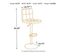 Bellatier Adjustable Height Bar Stool - My Sweet Home Furniture (Queens, NY)