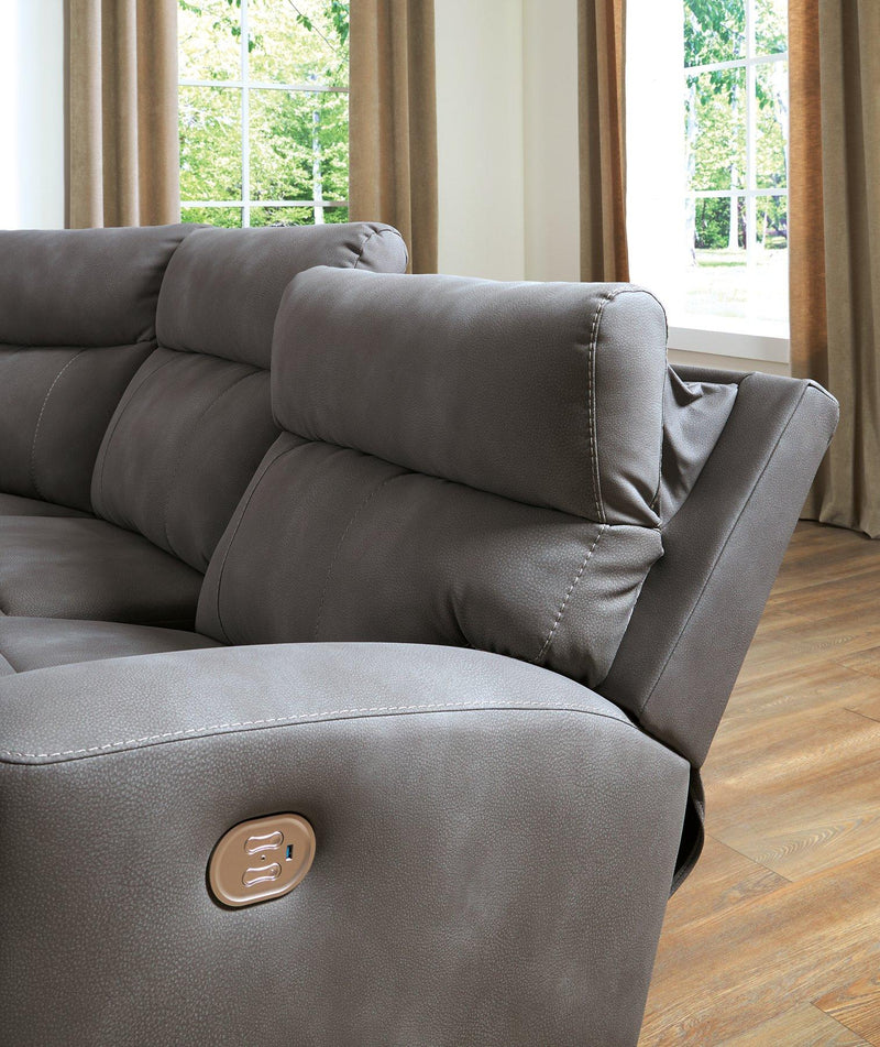 Next-Gen DuraPella Power Reclining Sectional - My Sweet Home Furniture (Queens, NY)