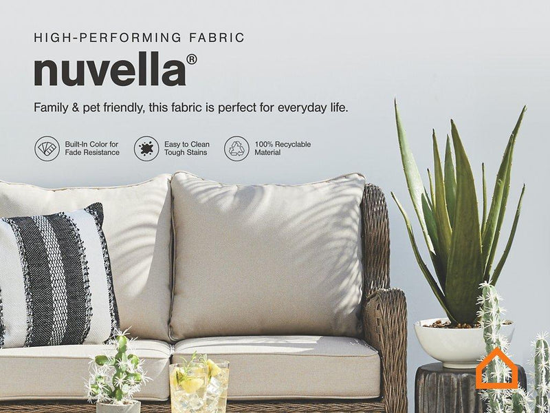 Paradise Trail Outdoor Loveseat, Lounge Chairs and Fire Pit Table - My Sweet Home Furniture (Queens, NY)