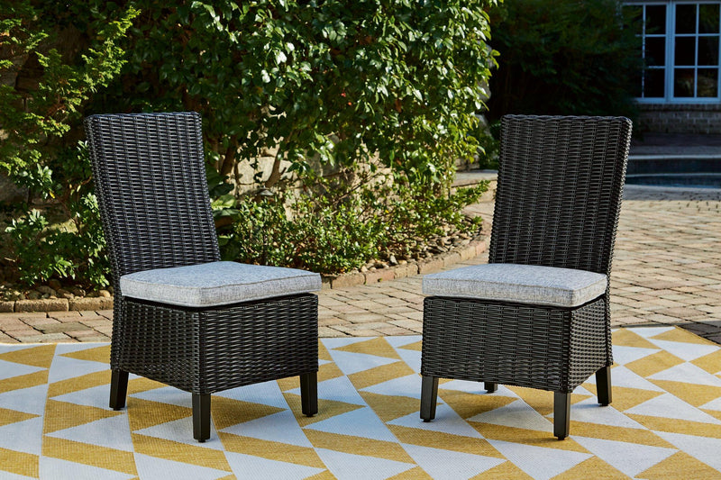 Beachcroft Outdoor Side Chair with Cushion (Set of 2) - My Sweet Home Furniture (Queens, NY)