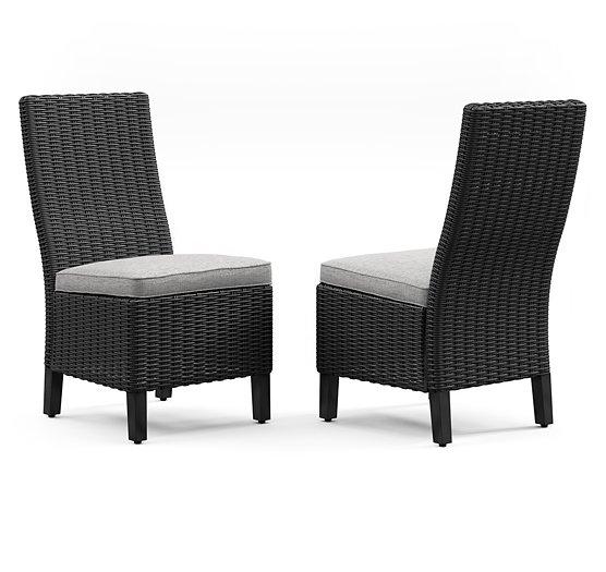 Beachcroft Outdoor Side Chair with Cushion (Set of 2) - My Sweet Home Furniture (Queens, NY)