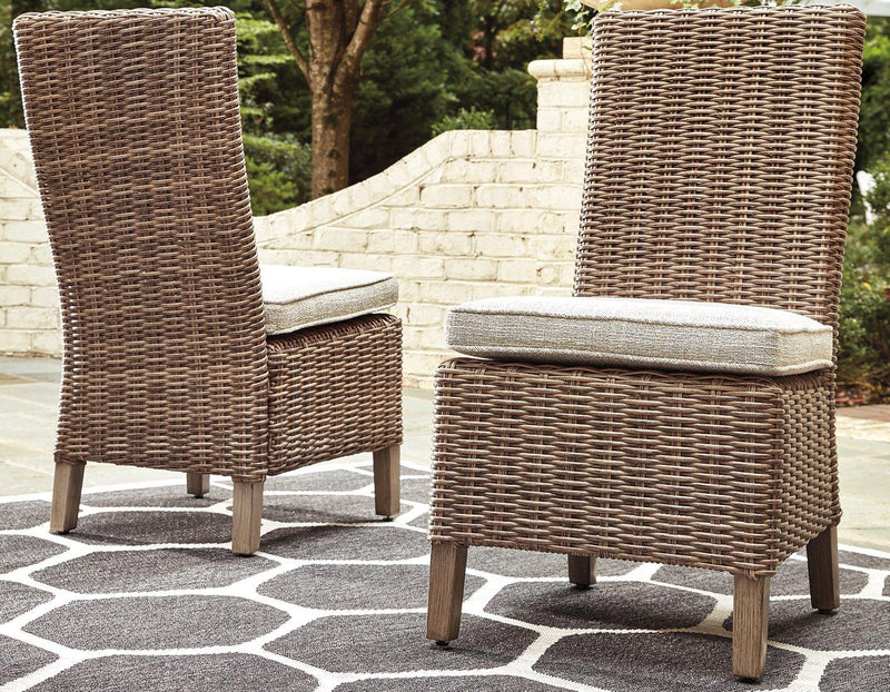 Beachcroft Outdoor Side Chair with Cushion (Set of 2) - My Sweet Home Furniture (Queens, NY)