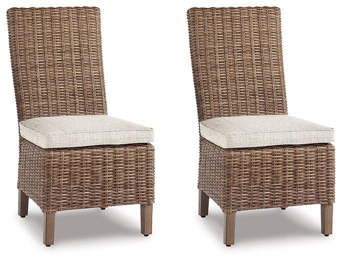 Beachcroft Outdoor Side Chair with Cushion (Set of 2) - My Sweet Home Furniture (Queens, NY)