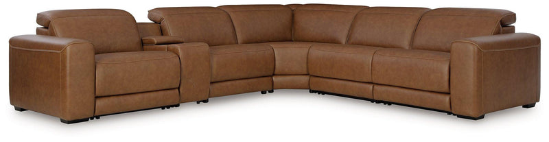 Magic Man Power Reclining Sectional with Console - My Sweet Home Furniture (Queens, NY)