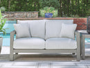 Hurley Park Outdoor Loveseat with Cushion - My Sweet Home Furniture (Queens, NY)