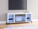 Brollevi 60" TV Stand with Electric Fireplace