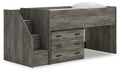 Frandern Loft Bed with Drawer Storage