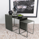 Imez 3-piece Rectangular Metal Nesting Table Grey - My Sweet Home Furniture (Queens, NY)