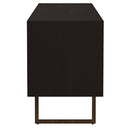 Marsden 2-door Wood 70" TV Stand Charcoal Black - My Sweet Home Furniture (Queens, NY)