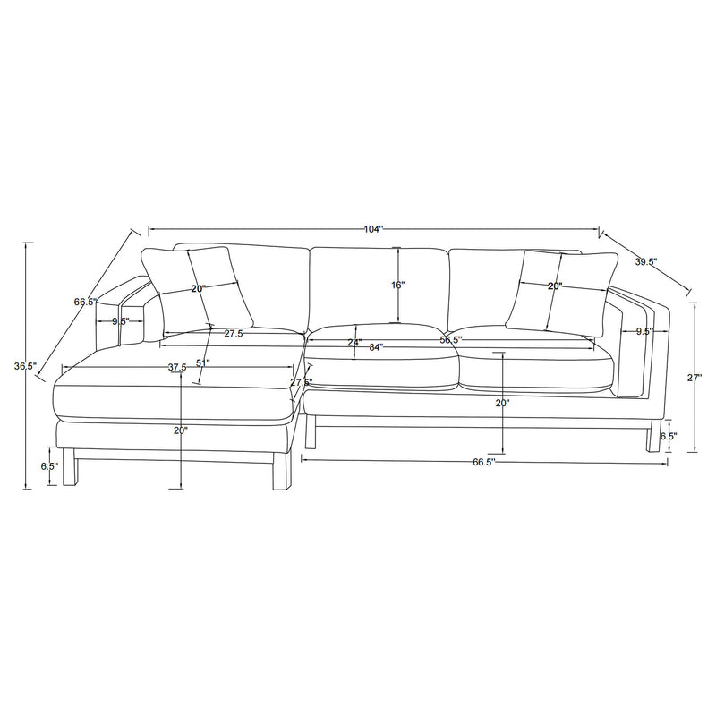 Geneva Stationary Sectionals - My Sweet Home Furniture (Queens, NY)