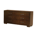 Jessica 6-drawer Dresser Cappuccino - My Sweet Home Furniture (Queens, NY)