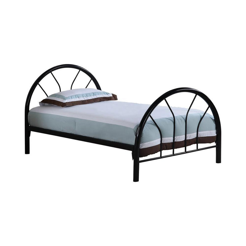 Marjorie Twin Platform Bed Black, Blue, & White - My Sweet Home Furniture (Queens, NY)