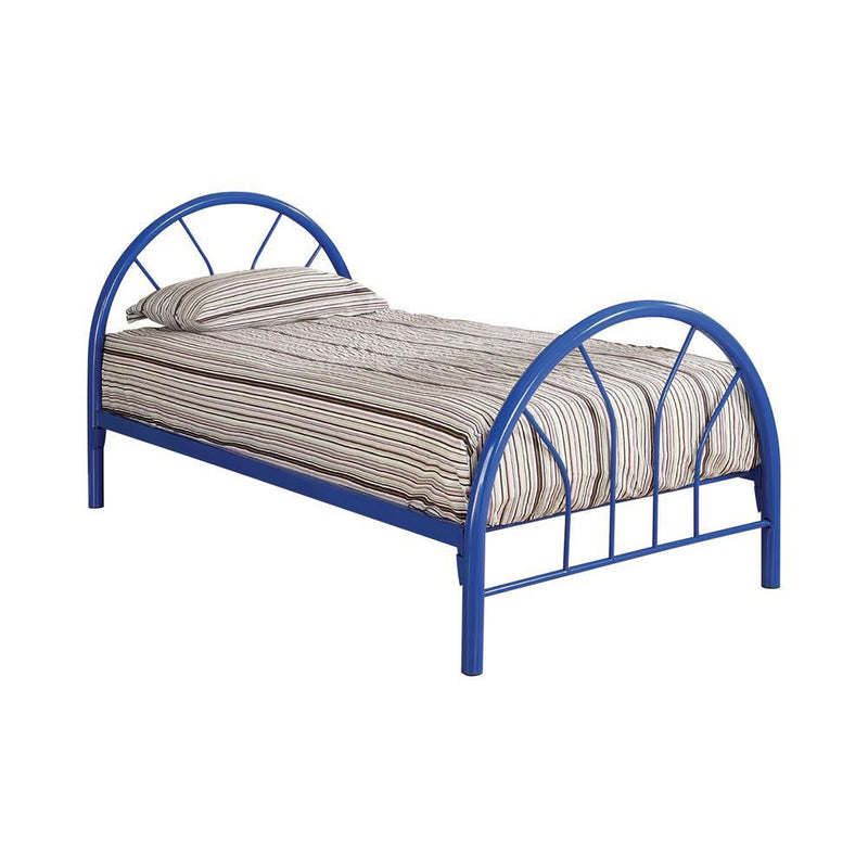 Marjorie Twin Platform Bed Black, Blue, & White - My Sweet Home Furniture (Queens, NY)