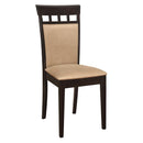 Gabriel Upholstered Side Chairs Cappuccino and Tan (Set of 2) - My Sweet Home Furniture (Queens, NY)