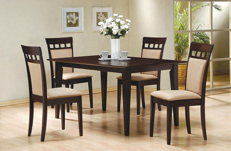 Gabriel Upholstered Side Chairs Cappuccino and Tan (Set of 2) - My Sweet Home Furniture (Queens, NY)