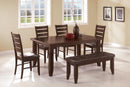 Dalila Rectangular Dining Table Cappuccino - My Sweet Home Furniture (Queens, NY)