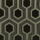 Jansen Hexagon Patterned Accent Chair Grey and Black - My Sweet Home Furniture (Queens, NY)