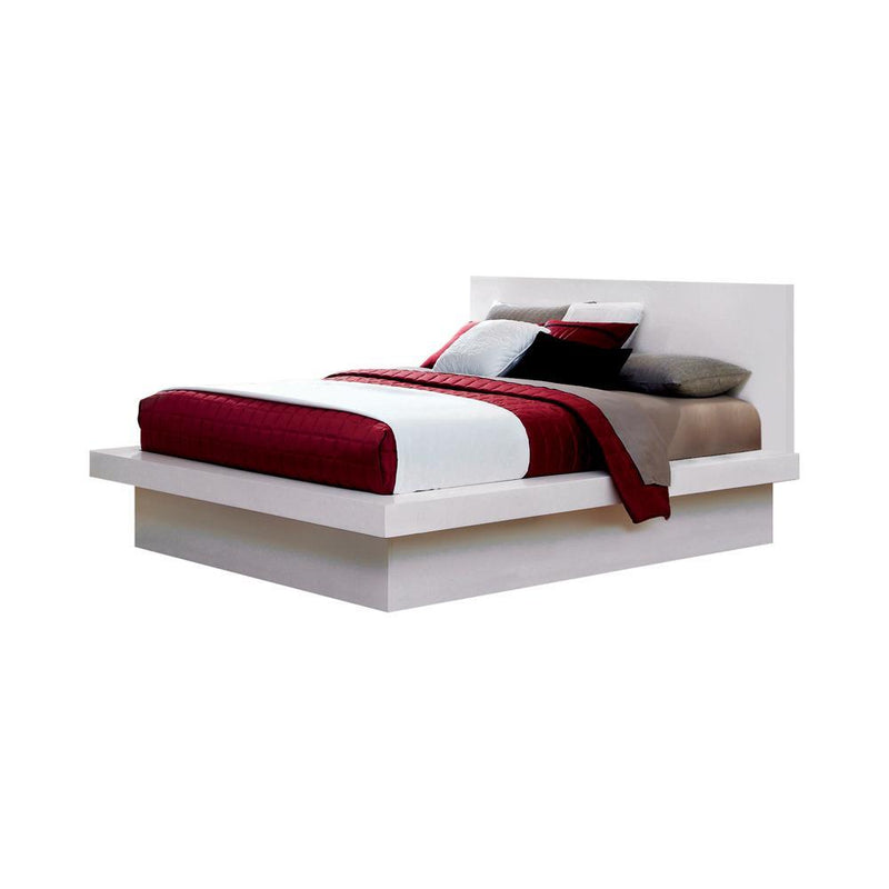 Jessica California King, E.king, & Queen Bed with Storage Headboard Cappuccino - My Sweet Home Furniture (Queens, NY)