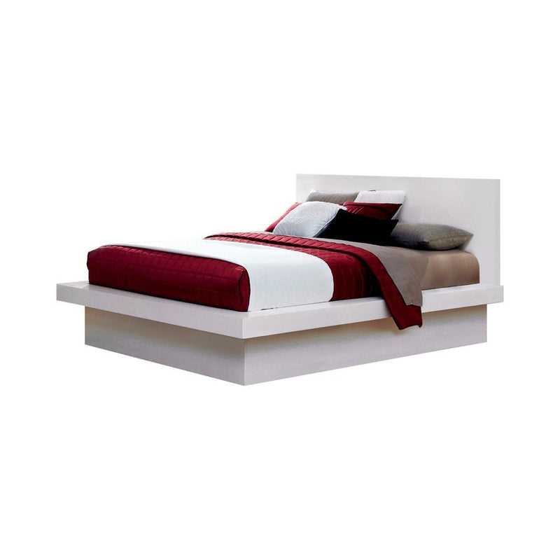 Jessica California King, E.king, & Queen Bed with Storage Headboard Cappuccino - My Sweet Home Furniture (Queens, NY)