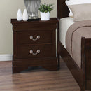 Louis Philippe 2-drawer Nightstand Cappuccino - My Sweet Home Furniture (Queens, NY)