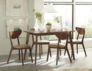 Kersey Dining Table with Angled Legs Chestnut - My Sweet Home Furniture (Queens, NY)