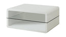 Elana Rectangle 2-shelf Coffee Table Glossy White - My Sweet Home Furniture (Queens, NY)