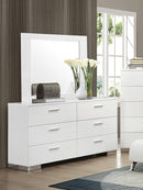 Felicity 6-drawer Dresser Glossy White - My Sweet Home Furniture (Queens, NY)