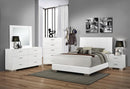 Felicity 2-drawer Nightstand Glossy White - My Sweet Home Furniture (Queens, NY)