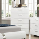 Felicity 5-drawer Chest Glossy White - My Sweet Home Furniture (Queens, NY)